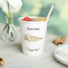Vasos De Papel Te Amo Cuidado Romántico Seatime Starf