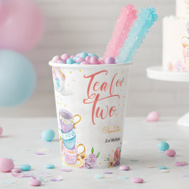 Vasos De Papel Té para dos, cumpleaños de té
