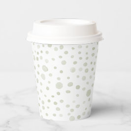 Vasos De Papel Tea Confetti Watercolor Dots Paper Cup