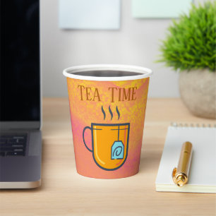 Vasos De Papel Tea Time Paper Cup