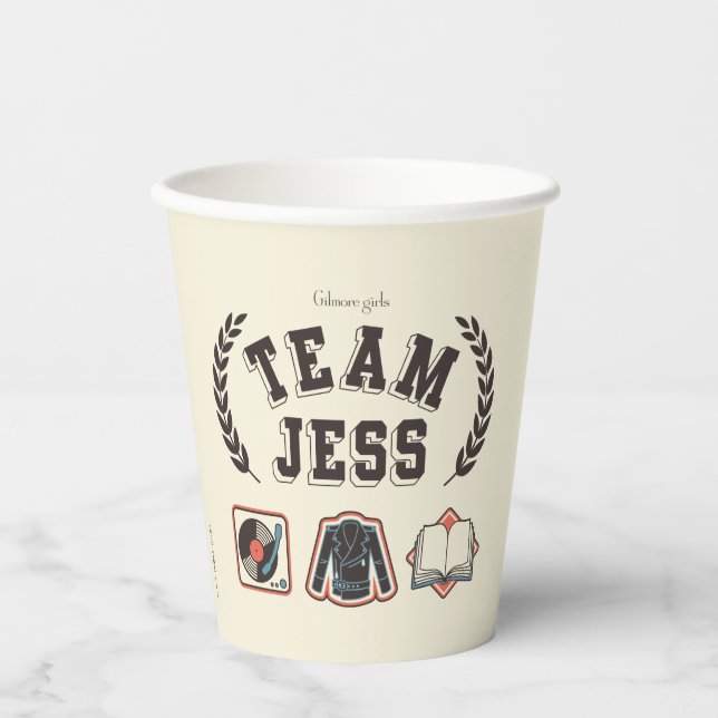 Vasos De Papel Team Jess Gilmore Girls Design (Anverso)