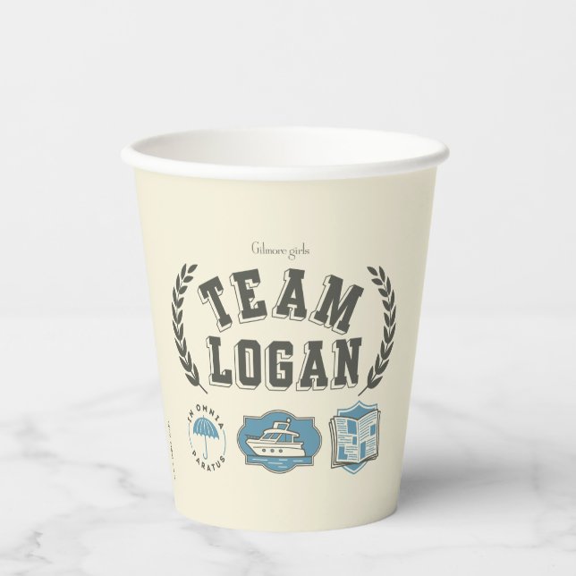 Vasos De Papel Team Logan Gilmore Girls Design (Anverso)
