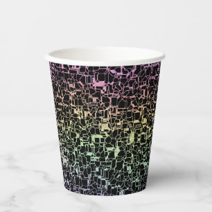 Vasos De Papel techno rainbo :