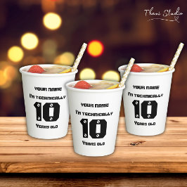 Vasos De Papel Técnicamente... tengo años de Leap Year Birthday.