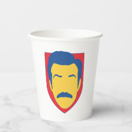 Vasos De Papel Ted Lasso Badge