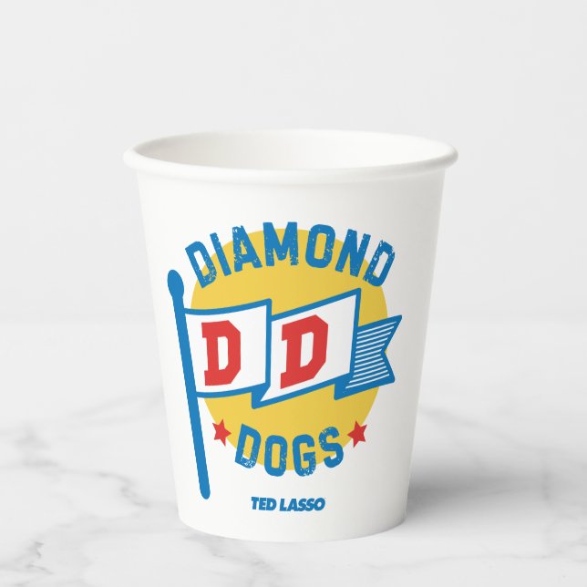 Vasos De Papel Ted Lasso | Perros de diamante (Anverso)
