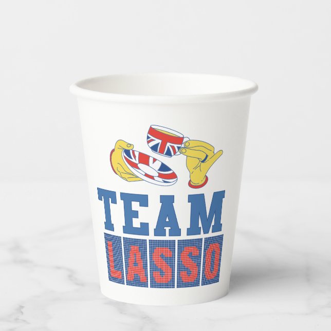 Vasos De Papel Ted Lasso | Team Lasso (Anverso)