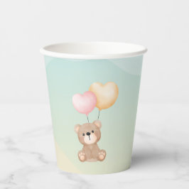 Vasos De Papel Teddy Bear Baby Shower Cups