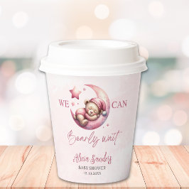 Vasos De Papel Teddy Bear Baby shower Girl Pary