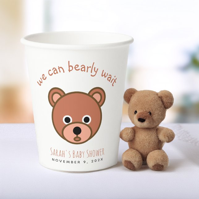 Vasos De Papel Teddy Bear Podemos Esperar A Un Chico Aburrido Bab (Subido por el creador)