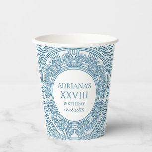 Vasos De Papel tema de fiesta de toga de la antigua Grecia con pa
