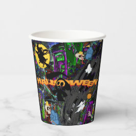 Vasos De Papel Tema de Halloween