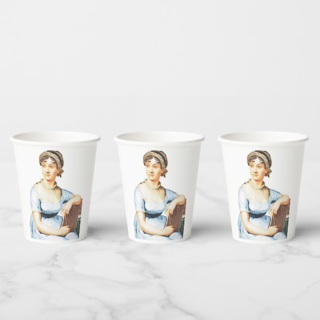 Vasos De Papel Tema de Jane Austen (Multi)
