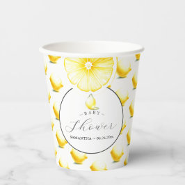 Vasos De Papel Tema de Lemon Baby Shower