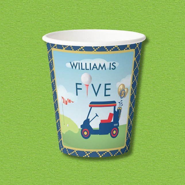 Vasos De Papel Tema del Boy Golf 5ª fiesta de cumpleaños (Subido por el creador)