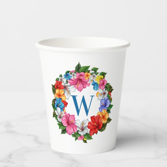 Vasos De Papel Tema LUAU (Anverso)