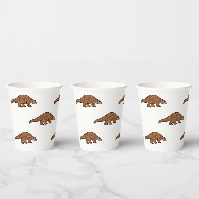 Vasos De Papel Tema Pangolin (Multi)