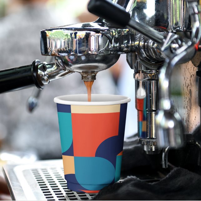 Vasos De Papel Tema vintage (party bauhaus style kids,adult party stationery, birthday party use and throw paper cups)