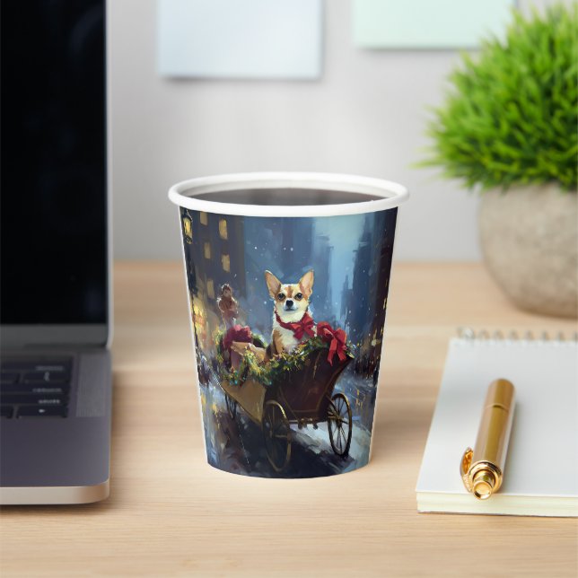 Vasos De Papel temporada festiva de los Navidades chihuahua (in situ)
