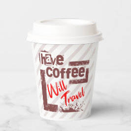 Vasos De Papel Ten café viajará por la copa por espíritu libre