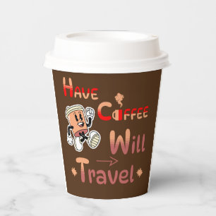 Vasos De Papel Ten café viajará por la copa por espíritu libre