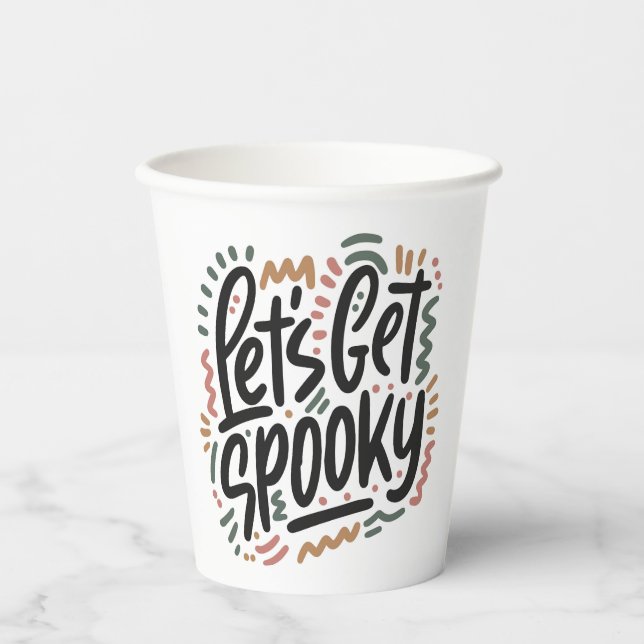 Vasos De Papel Tengamos miedo (Anverso)