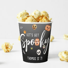 Vasos De Papel ¡Tengamos miedo! fiesta de cumpleaños de halloween