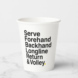 VASOS DE PAPEL TENIS