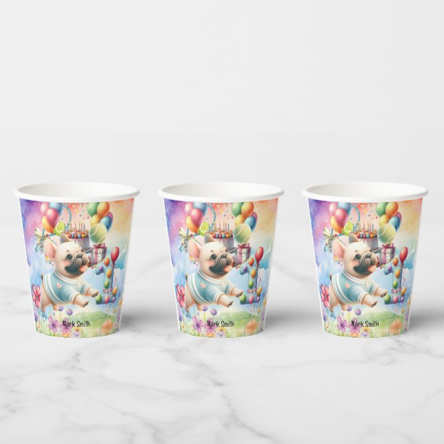 Vasos De Papel Tenis Fiesta de cumpleaños por amante de los perro (Multi)