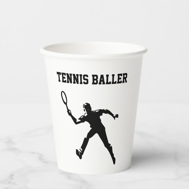 Vasos De Papel Tennis Baller (Anverso)