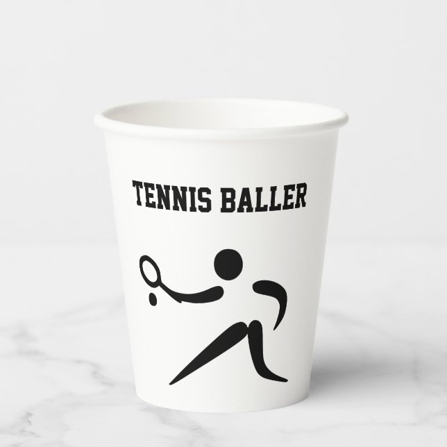 Vasos De Papel Tennis Baller (Anverso)