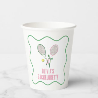 Vasos De Papel Tennis preppy bachelorette