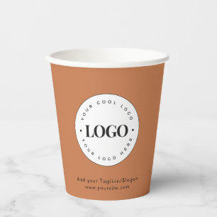 Vasos De Papel Terracota Añadir Personalizado Empresa Fiesta de l