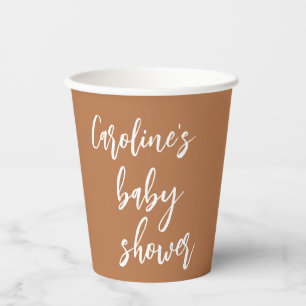 Vasos De Papel Terracota de moda, Personalizado de Baby Shower co