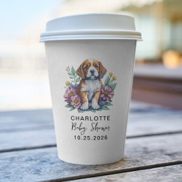 Vasos De Papel Terracota de perro de pipa moderna Baby Shower