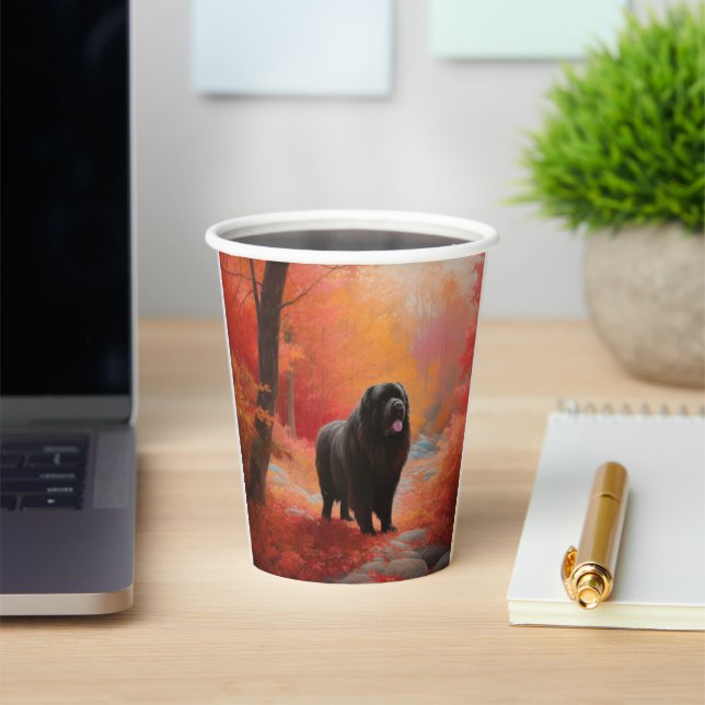 Vasos De Papel Terranova en otoño se inspira la caída de las hoja (in situ)