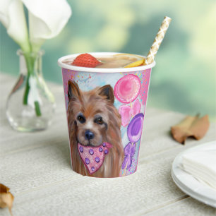 VASOS DE PAPEL TERRIER AUSTRALIANO