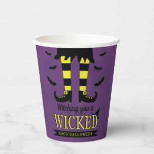 Vasos De Papel Testigo De Una Mala Halloween