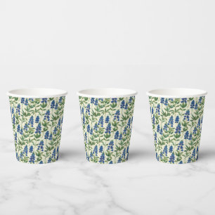Vasos De Papel Texas Bluebonnet Paper Cups Lupine