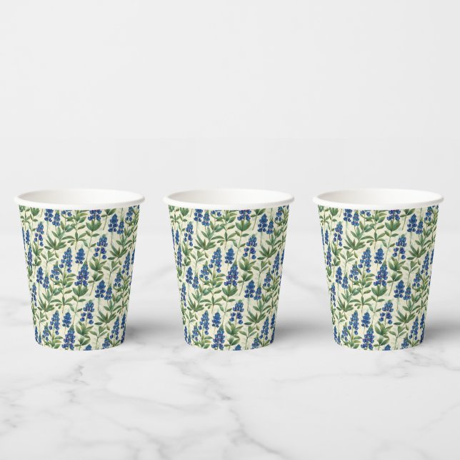 Vasos De Papel Texas Bluebonnet Paper Cups Lupine (Multi)