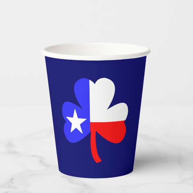 Vasos De Papel Texas Clover (Anverso)