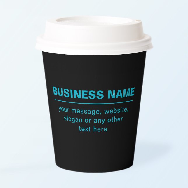 Vasos De Papel Texto de personalizable para empresas Etc. negro e (Subido por el creador)