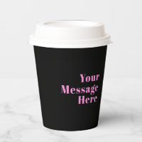 Texto editable retro-moderno | Negro y rosa