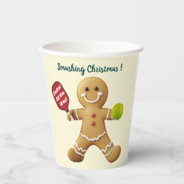 Vasos De Papel Texto personalizado Baloncesto Gingerbread Delight