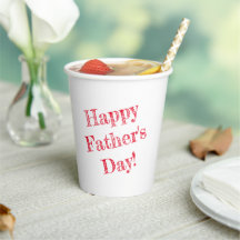 Texto rojo del Día del Padre Feliz