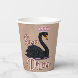 Vasos De Papel The black swan, queen of the water. 