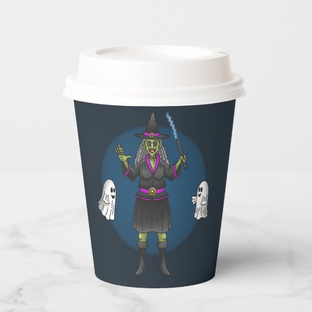 Vasos De Papel The Green Witch and the Ghosts (Anverso)