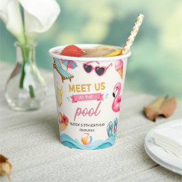 Vasos De Papel The Summer Pool Birthday