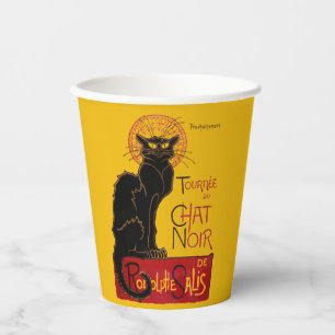 Vasos De Papel Theophile Steinlen - Le Chat Noir Vintage