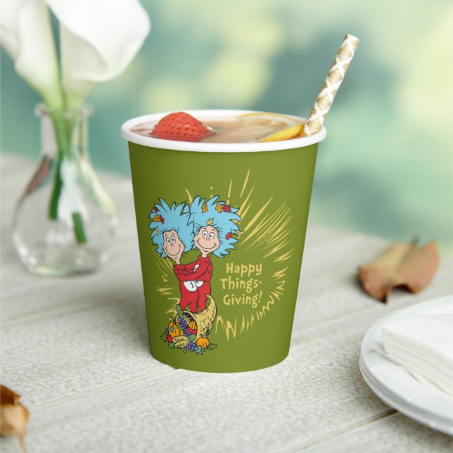 Vasos De Papel Thing One Thing Two ¡Cosas de Regalo! (in situ)